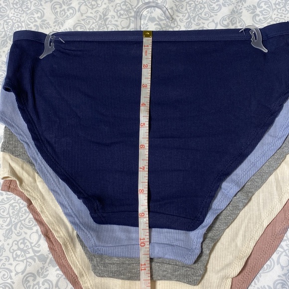 NWT Nautica Intimates Organic Cotton Ribbed Hipster Panties, 5-pack - Picture 12 of 16